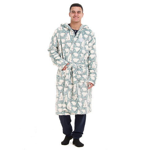 Snuggs Blanket Robe Mint Polar Bear